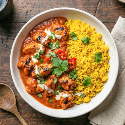 Lean Butter Chicken With Turmeric Rice