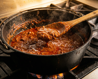 Slow Braised Bolognese with Semolina Penne