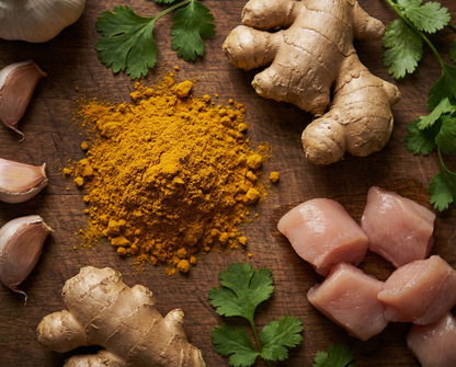 Low Fat Butter Chicken with Turmeric Rice