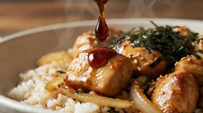 Grilled Teriyaki Chicken with Nori Sesame Rice